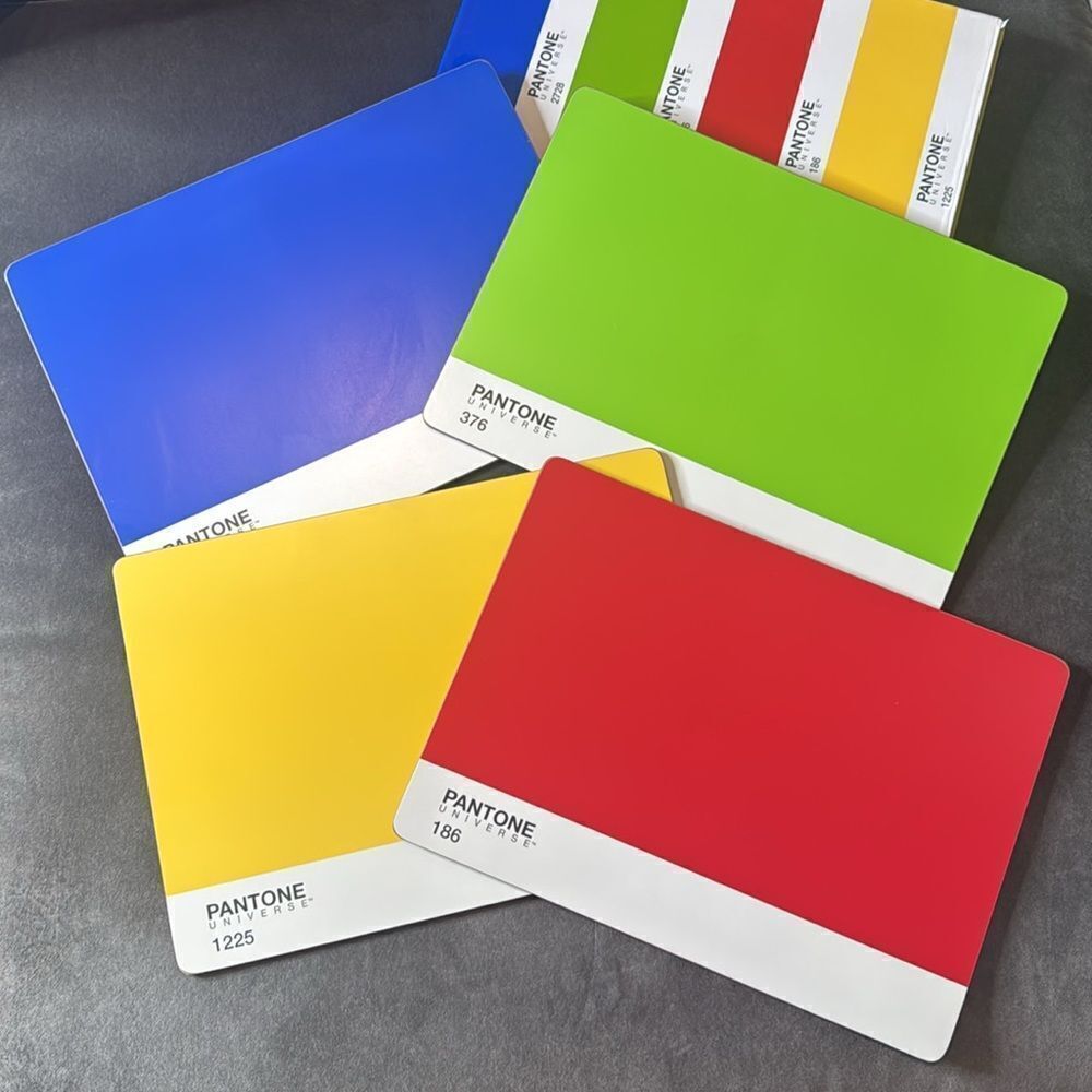 Pantone Universe RARE Large Colorful Placemats Box Set of 4
